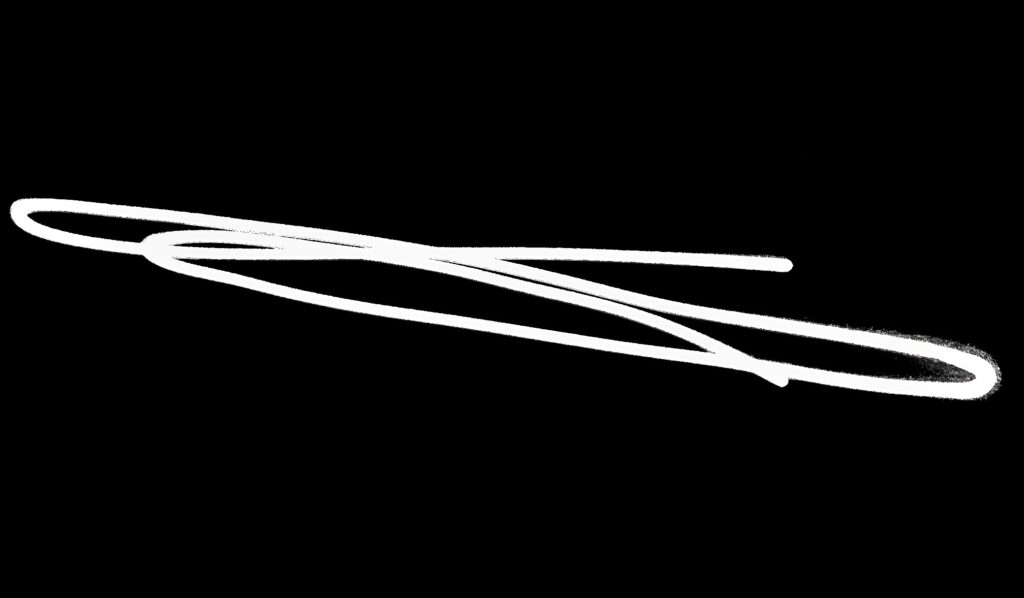 Minimalist white light streaks on black background, abstract digital art by Layne Morgan