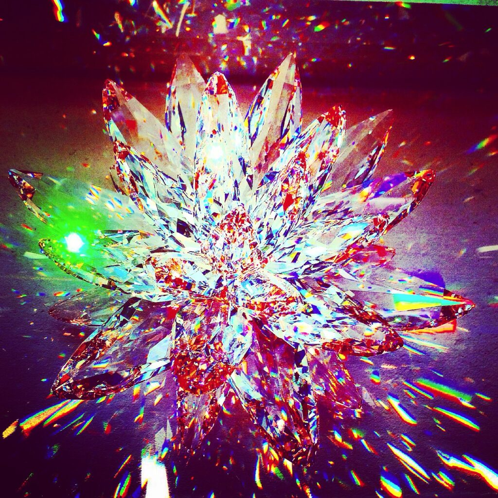 Vibrant abstract light explosion with multicolor energy burst, contemporary digital art by Layne Morgan