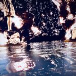 Layne Morgan fine art light painting photograph with abstract reflections and illuminated color patterns