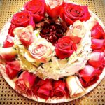 Strawberry rose cake still life photography by Layne Morgan
