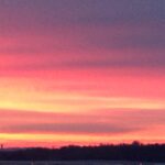 Pink and orange sunset sky gradient – fine art sunset photography by Layne Morgan