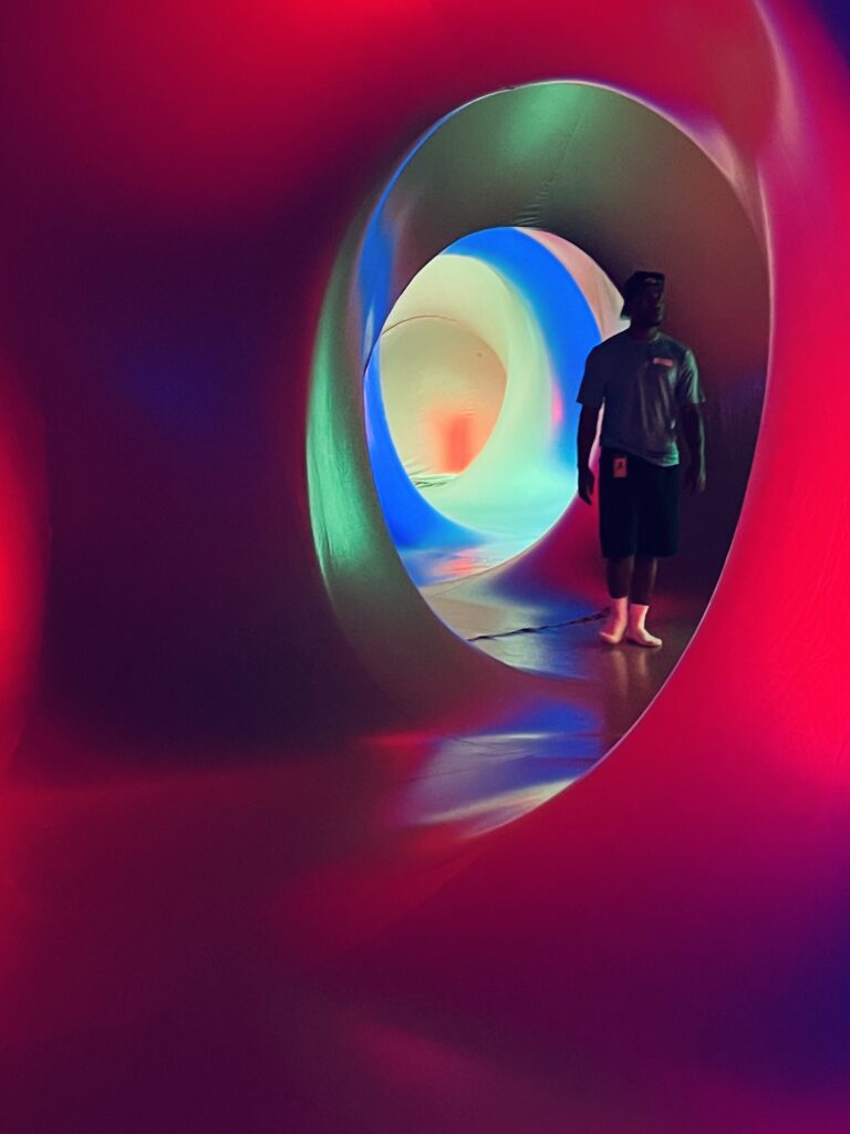 Colorful Light Tunnel Abstract Photography